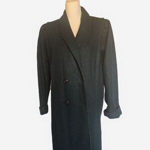 Andrea Marin New York, Long Emerald Green Trench Coat, size 10